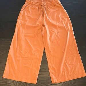 Women’s Rust Orange Wide-Leg Ankle Pants